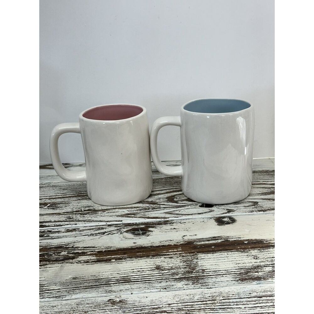 Rae Dunn Coffee Mug Set Peeps Sake And Happy Easter Artisan Collection White - Picture 4 of 8